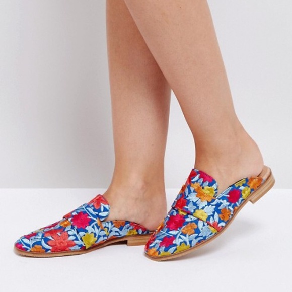 Free People Embroidered Brocade At Ease Loafers - Picture 8 of 8